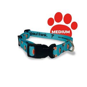 Perri's Dog Collar Paul Frank Monkey blue adjustable NWT Medium